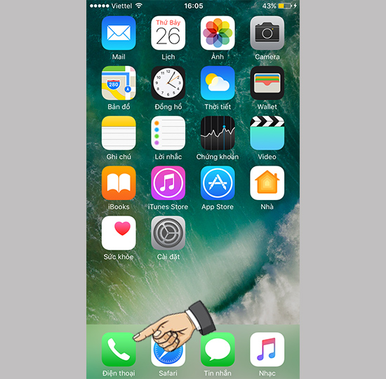 Vào điện thoại